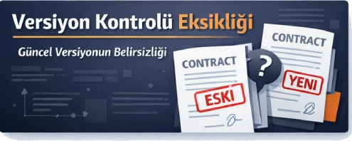 Sözleşme Yönetiminde En Sık Yapılan Hata - Versiyon Kontrolü Eksikliği